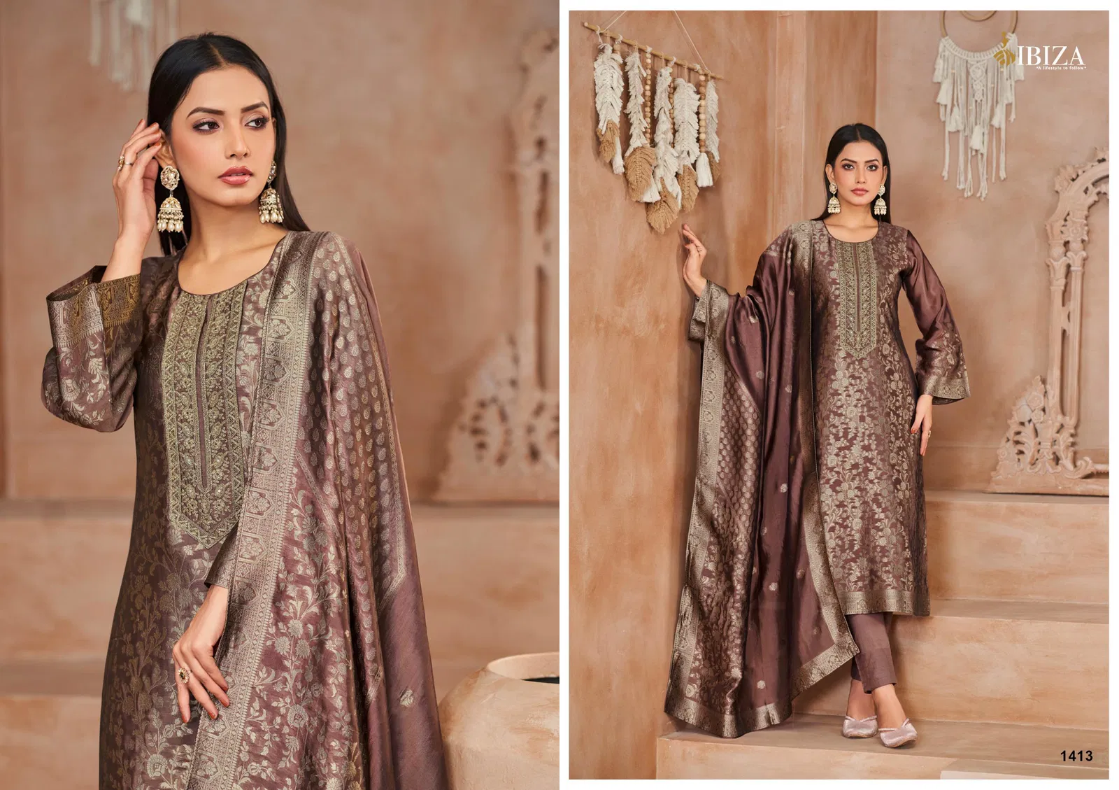 Alisa By Ibiza Banglory Silk Embroidery Designer Salwar Kameez Online Wholesale